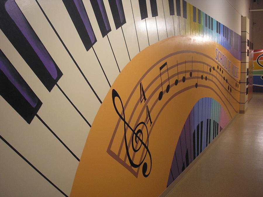 Music on the Wall 2 Painting by Igor Postash