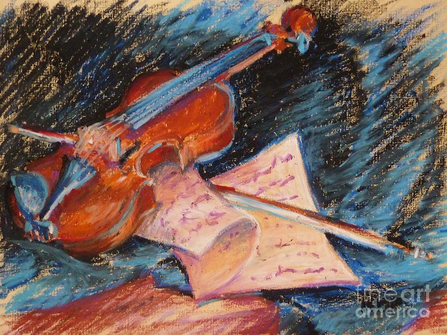 Musical Thoughts Pastel by K M Pawelec
