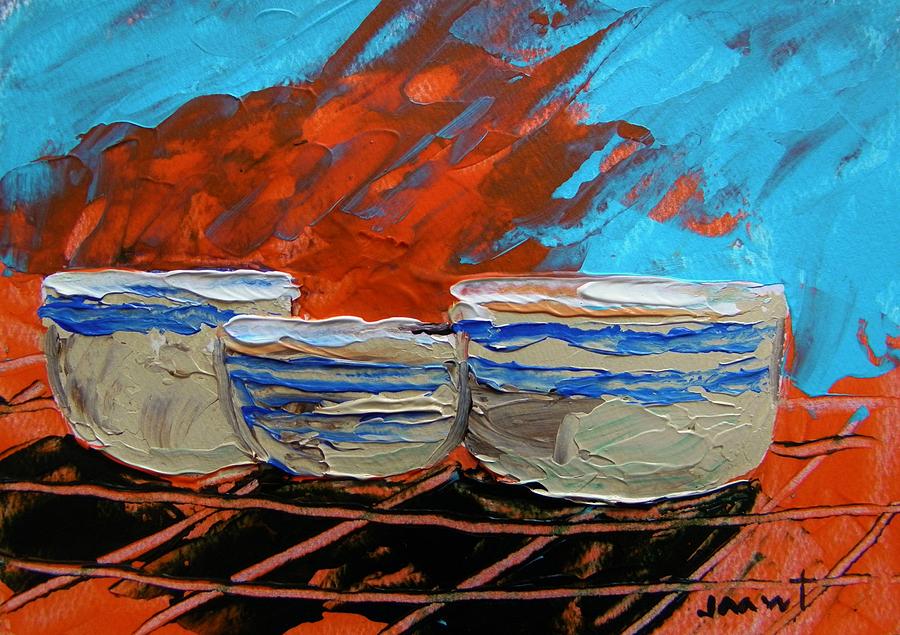 Musing-Mixing Bowl Group Painting by John Williams