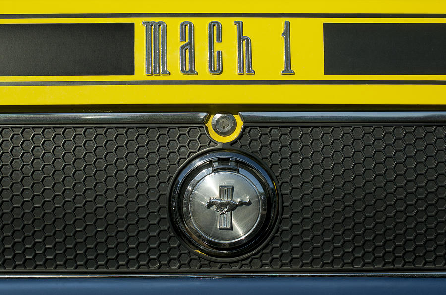 Mustang Mach 1 Emblem Photograph by Jill Reger