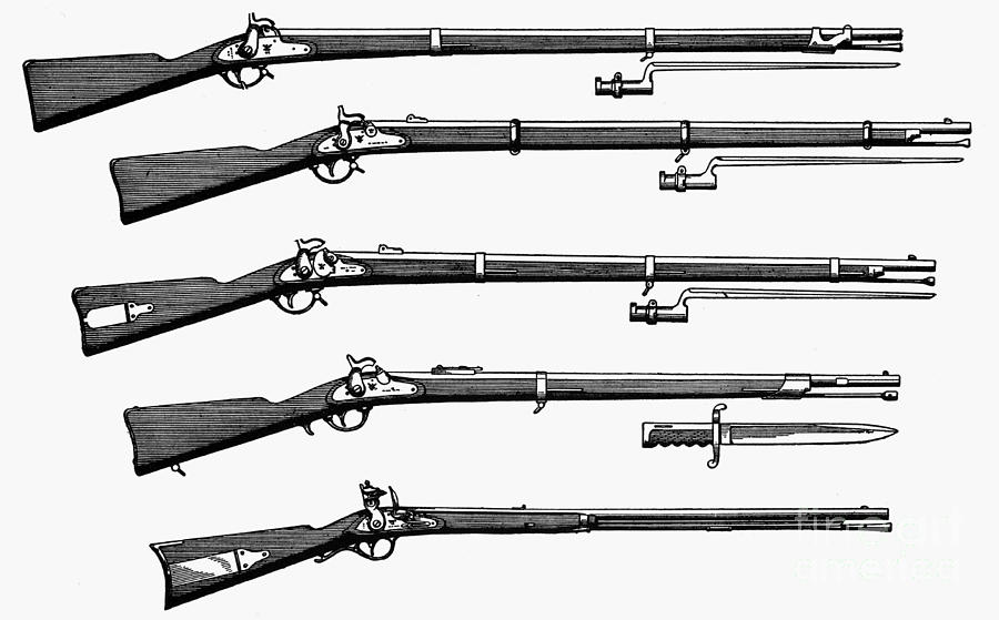 Muzzle-loading Rifles Photograph by Granger