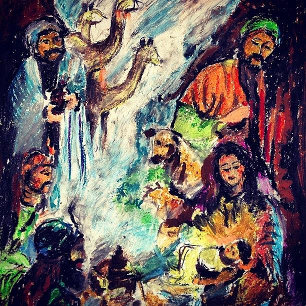 My Dads Oil Pastel Work. Yes, Hes Photograph by Pushkaraj Shirke