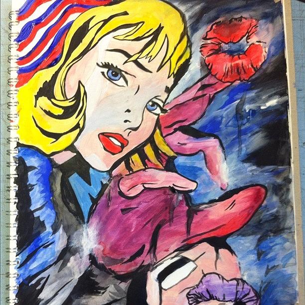 My Drawing Based On Pop Art Photograph by Anastasia Mocandy