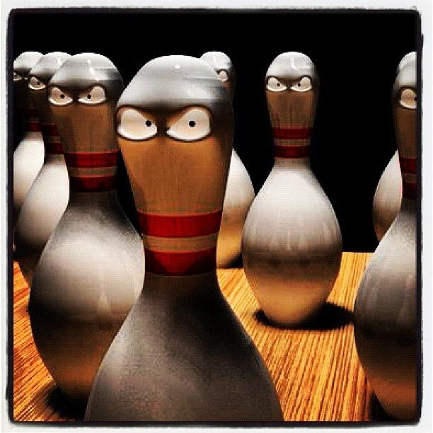 My Evil Bowling Pins From My Animation Photograph by Mike Hayford