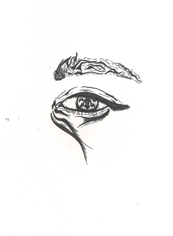 My Eye 1998 Drawing by Gustavo Ramirez