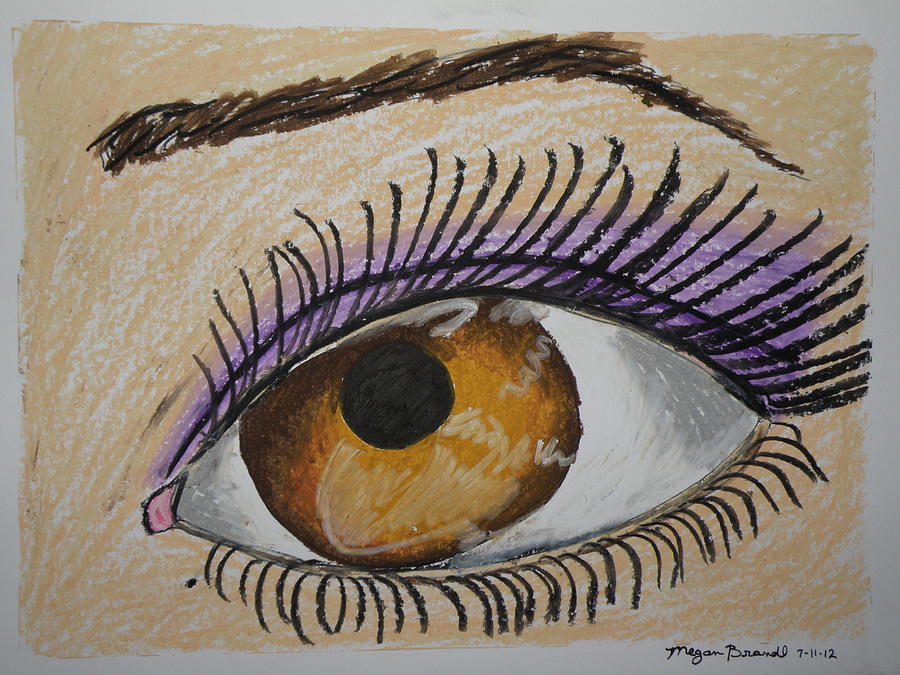 My Eye Reflection 1 Drawing by M Brandl