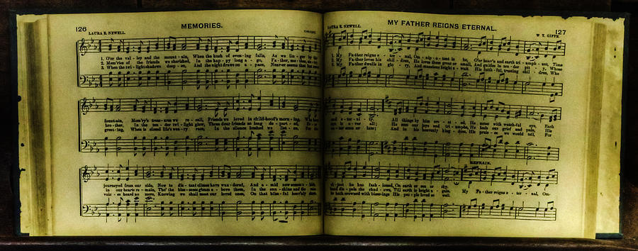 My Father reigns Eternal and Memories Song Book - nostalgia - vintage  Photograph by Lee Dos Santos