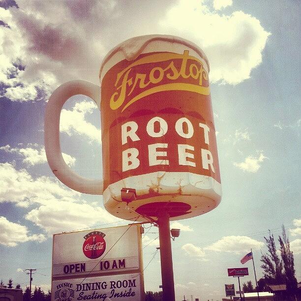 Beer Photograph - My Favorite Drive-in! #frost #top #root by Katie Hossner