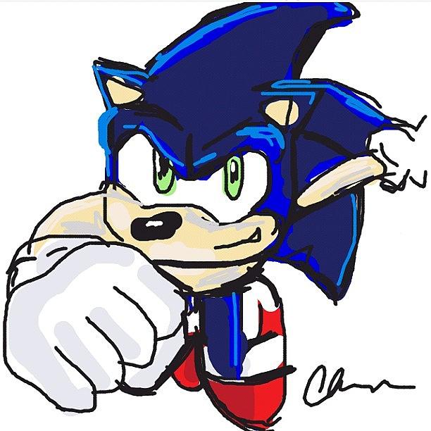 Speed Photograph - My First Sonic Draw. The Word Was #speed by Kidface Anbessa-Ebanks