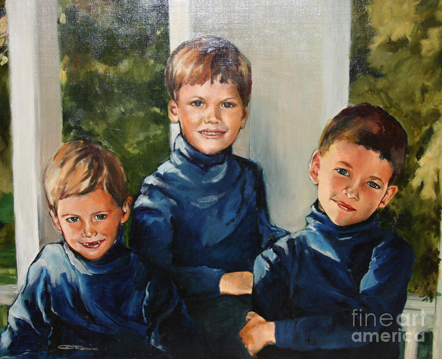 My guys Painting by Eileen Petre My guys Painting by Eileen Petre