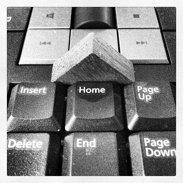 Keyboard Photograph - My Home by Anucha Karn