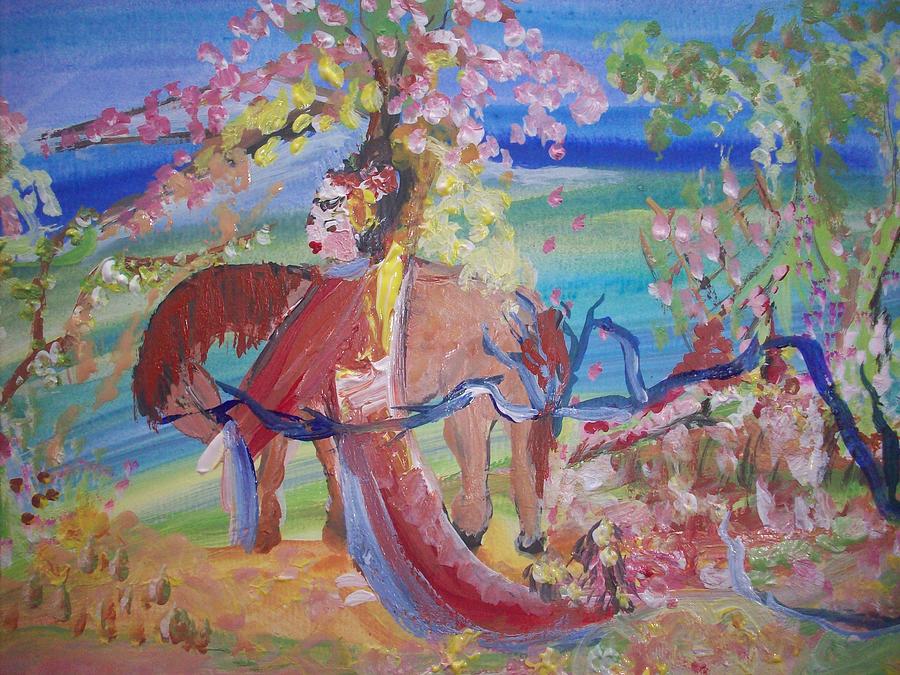 My ladies horse Painting by Judith Desrosiers