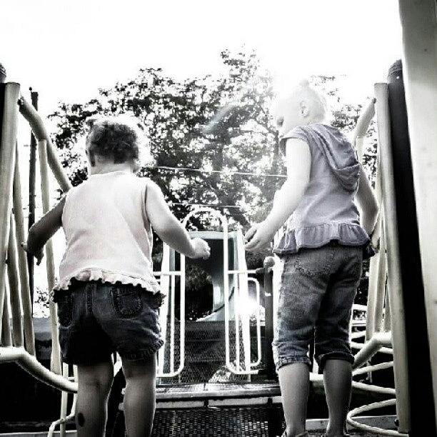 Shine Photograph - My Loves Playing. #children #childhood by Becca Watters