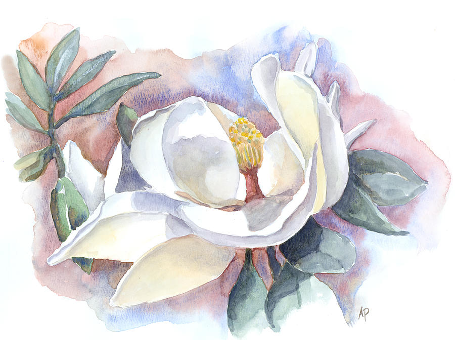 My Magnolia Painting by Audrey Peaty