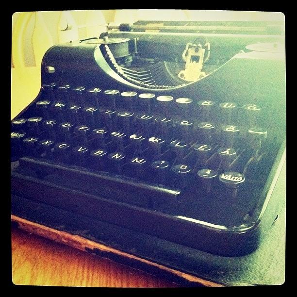 Vintage Photograph - My New #vintage #typewriter - Got It by Stacy Stylianou