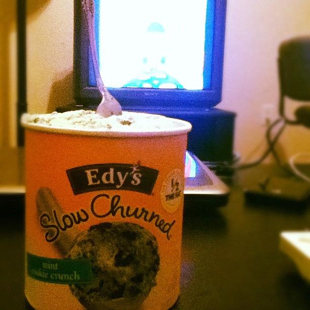 My Night=ice Cream+spongebob. <3 Photograph by Jordan Scott