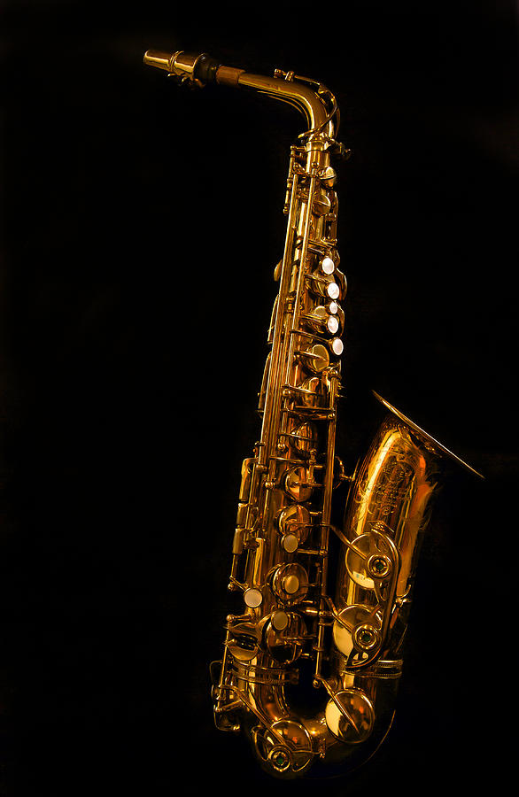 Portrait of My Old Sax Photograph by Jean Noren