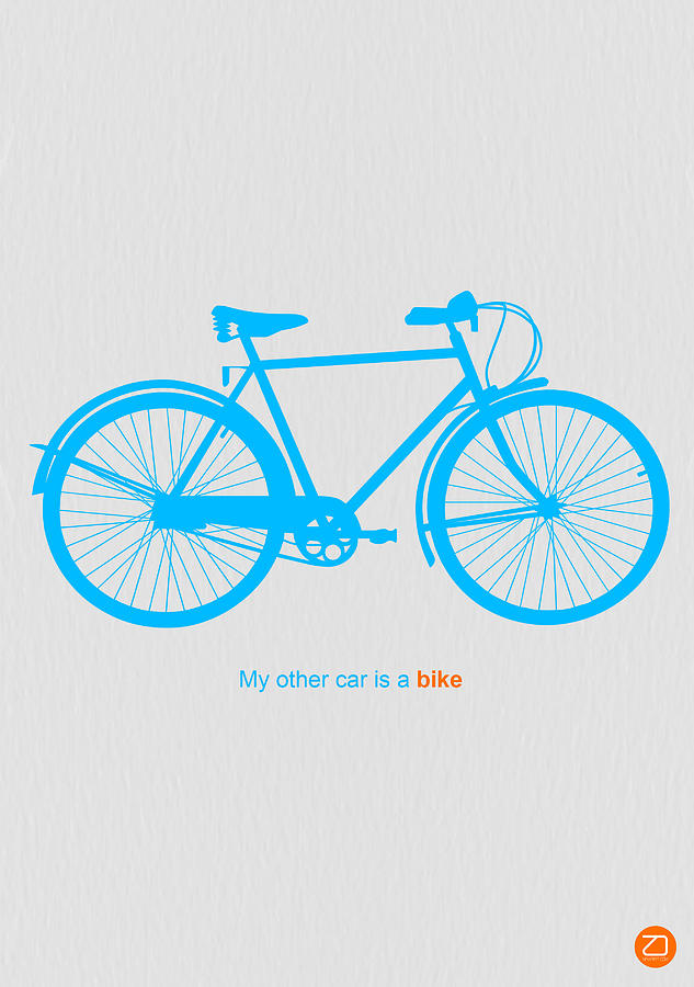 Bicycle Photograph - My Other Car Is A Bike  by Naxart Studio