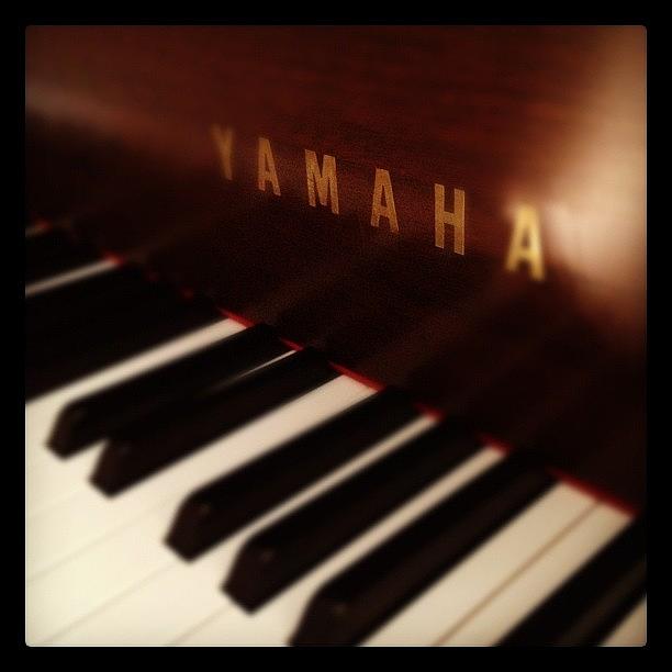 Piano Photograph - My Piano #piano #yamaha by Cheri Karafa