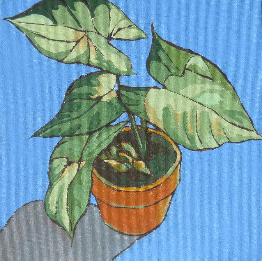 My Plant at Work Painting by Sandy Tracey