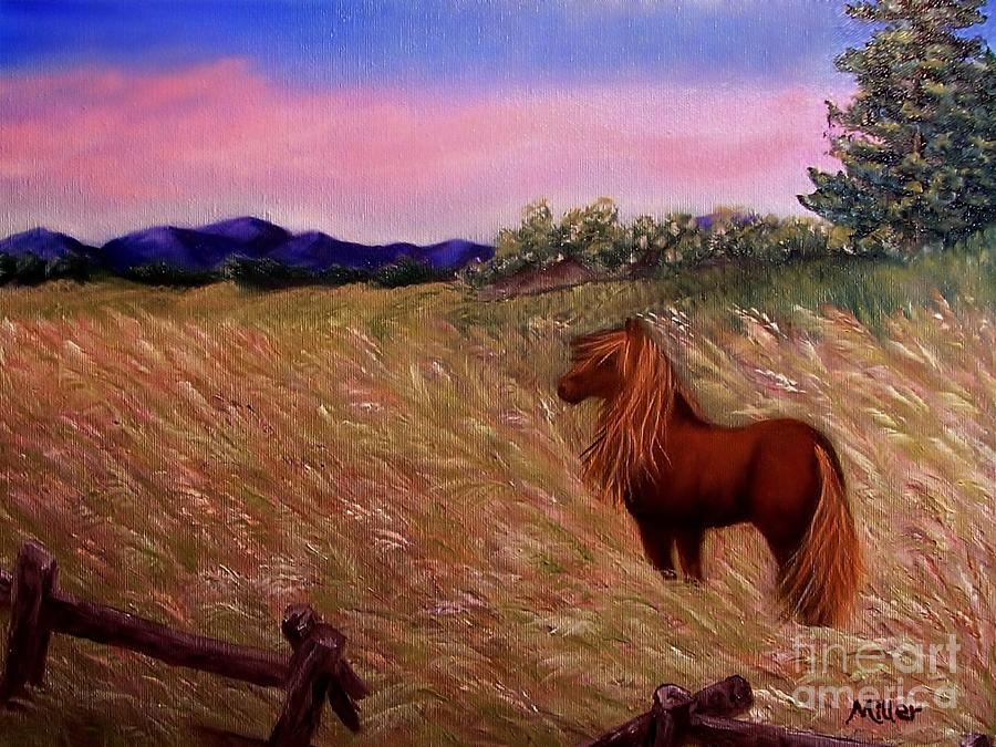 My Pretty Pony Painting by Peggy Miller