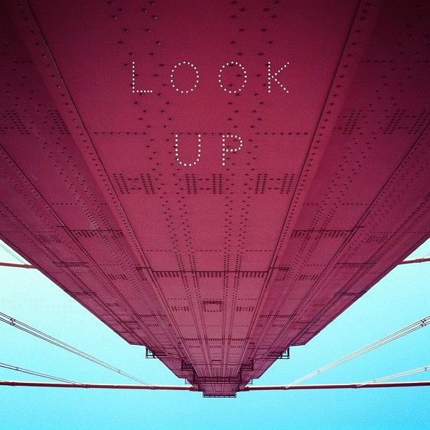 Goldengate Photograph - My Simple Advice When One Is Down. • by Judi Lacanlale