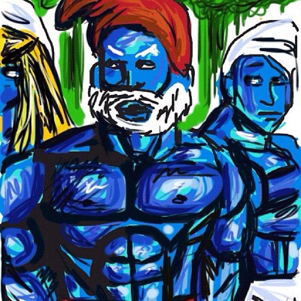 Sketchbook Photograph - My #smurf Draw Completed In #sketchbook by Kidface Anbessa-Ebanks