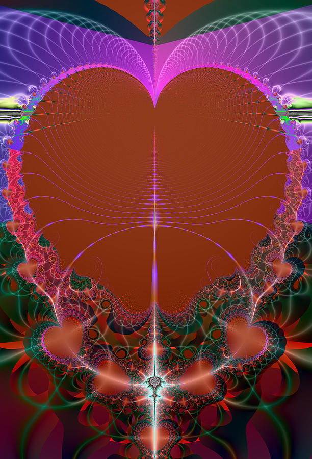 Abstract Digital Art - My Valentine by Ester McGuire