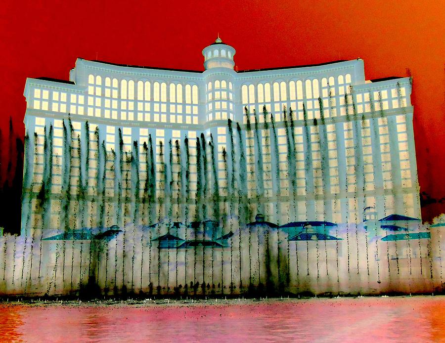 Las Vegas Digital Art - My Vegas Bellagio 1 by Randall Weidner