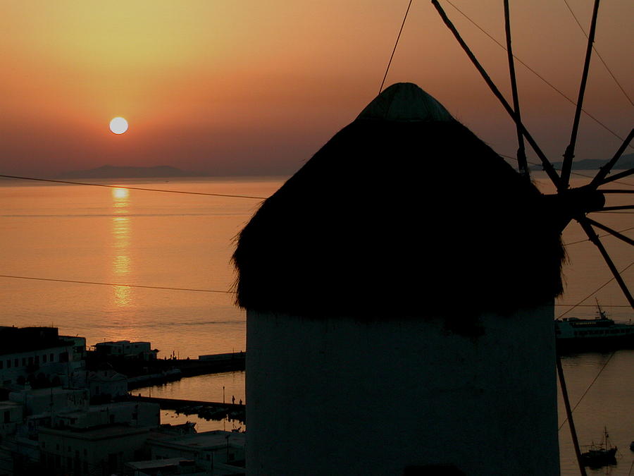 Mykonos Island Sunset Greece Photograph by Colette V Hera Guggenheim