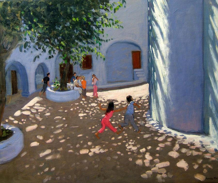 Architecture Painting - Mykonos monastery by Andrew Macara