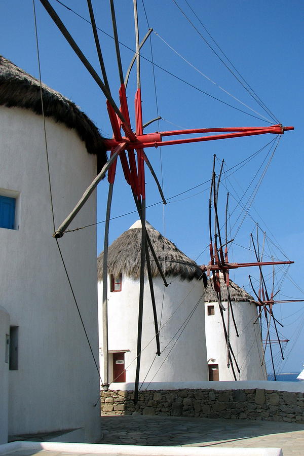 Mykonos Windmills Photograph by Carla Parris