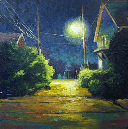 Mysterious Alley Painting by Dale Knaak