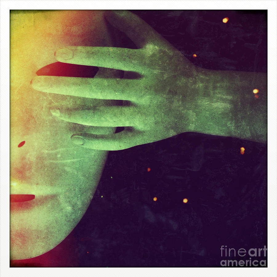 Mysterious Hand Over Mask Photograph by Jill Battaglia