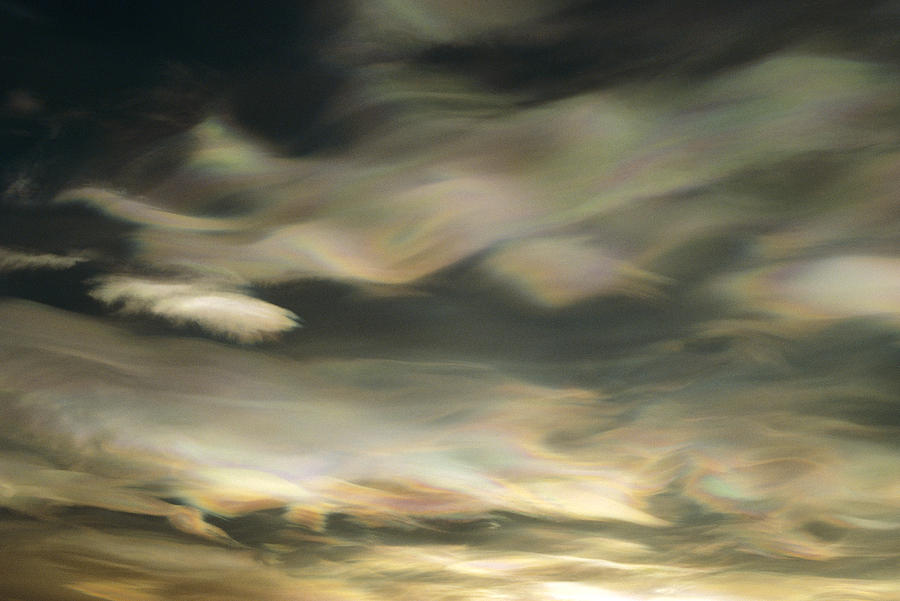 Nacreous Mother Of Pearl Clouds Seen Photograph by Keith-Nels Swenson