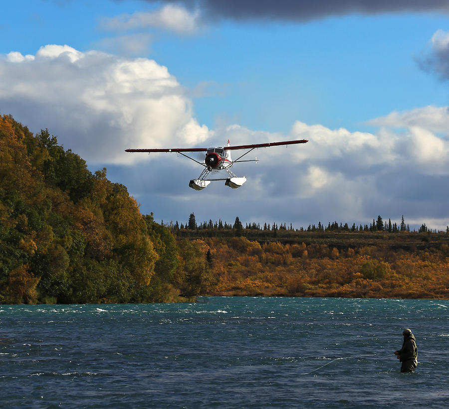 Naknek River Alaska and Float Plane Photograph by Sam Amato