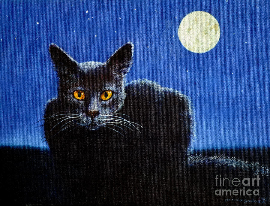 Name of the Cat Nightmare Painting by Christopher Shellhammer