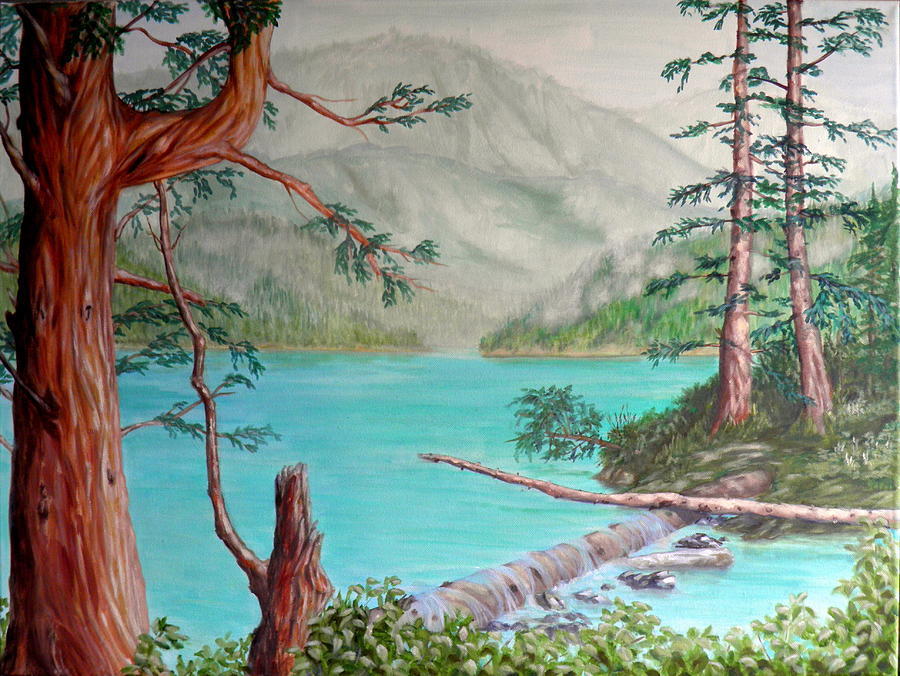 Namu Lake Painting by Ida Eriksen