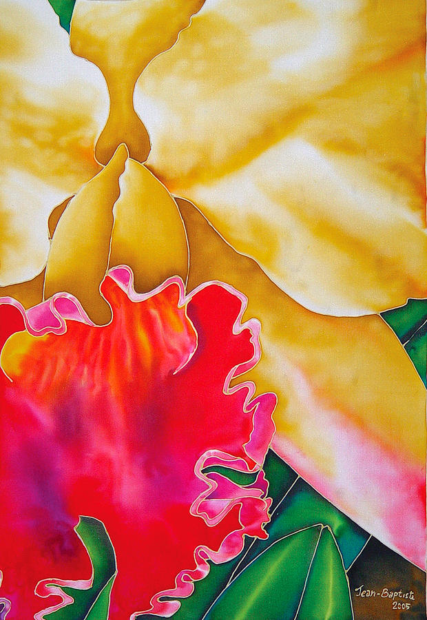Nancy Smith Orchid Painting by Daniel Jean-Baptiste