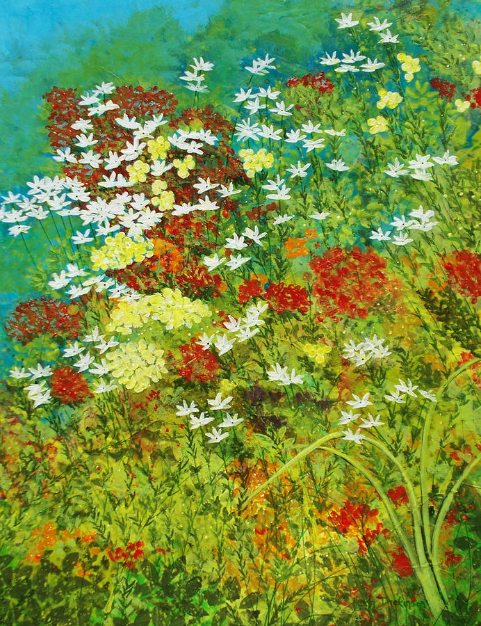 Nannys Garden Painting by Herb Dickinson