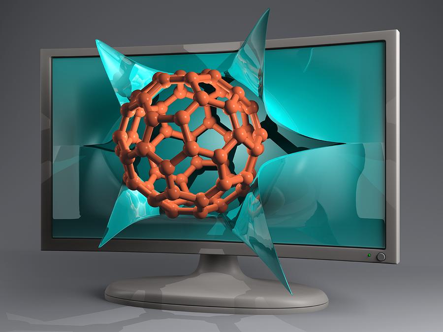 Ball Photograph - Nanotechnology Research, Conceptual Image by Laguna Design