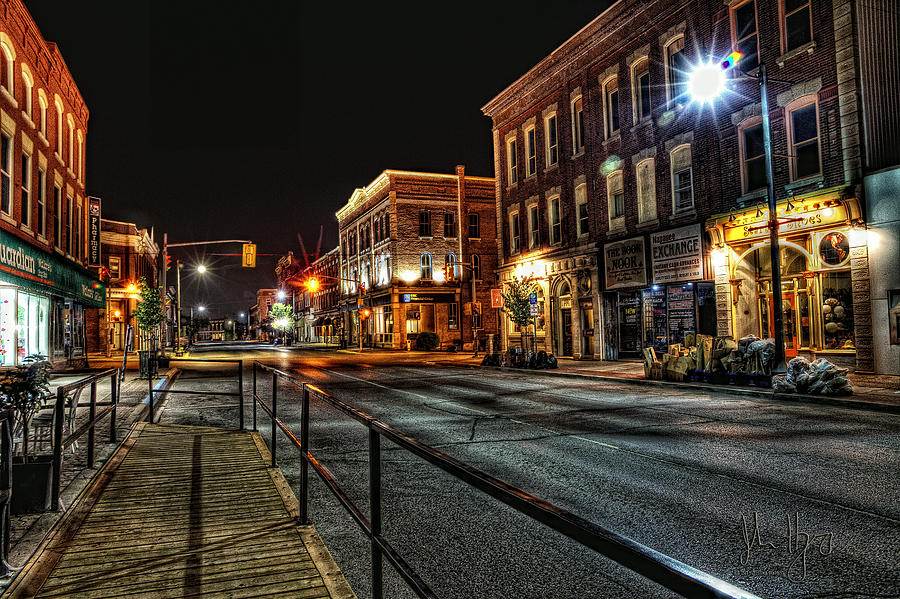 Architecture Photograph - Napanee After Midnight by John Herzog