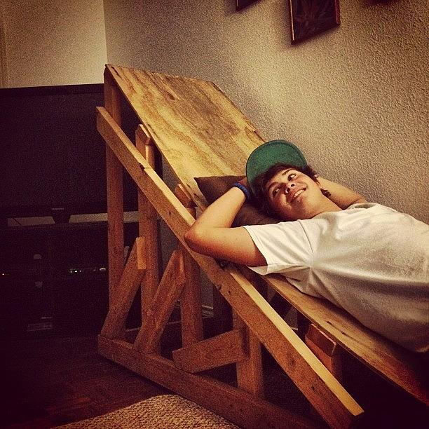 Pranks Photograph - Nappin On A 5ft Kicker In The Living by Cory Cronk