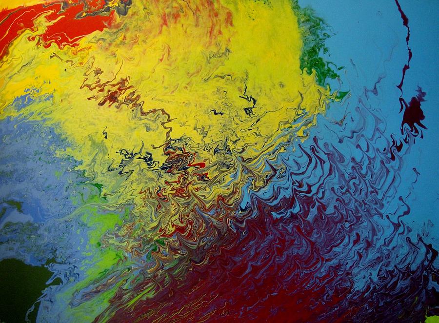 Abstract Painting - Narrow Escape by Rachel White Delgado