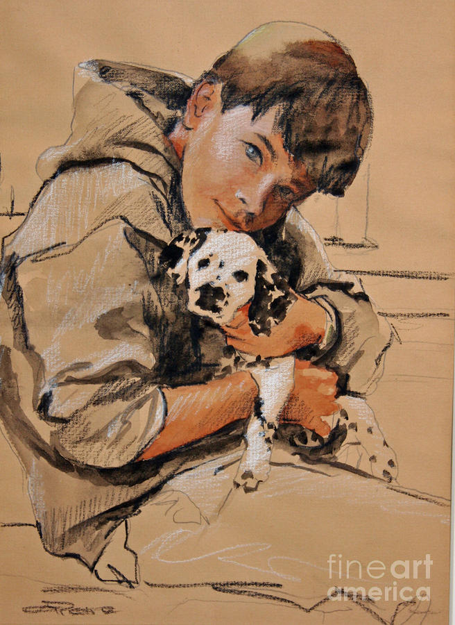 Nate and N.C. Pastel by Eileen Petre