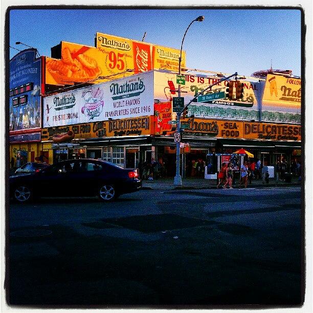 Nathans Photograph - #nathans Famous #hotdogs #coneyisland by Steven Young