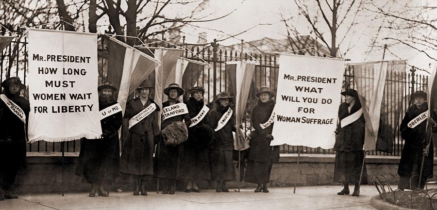 National Womens Party Demonstration Photograph by Everett | Fine Art ...