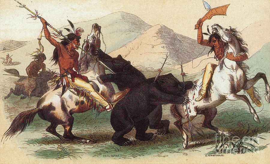 native american indians hunting