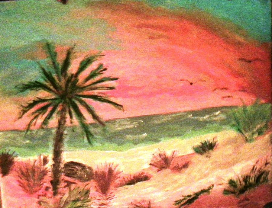 Beach Painting - Nature at its Most Beautiful by Marie Bulger