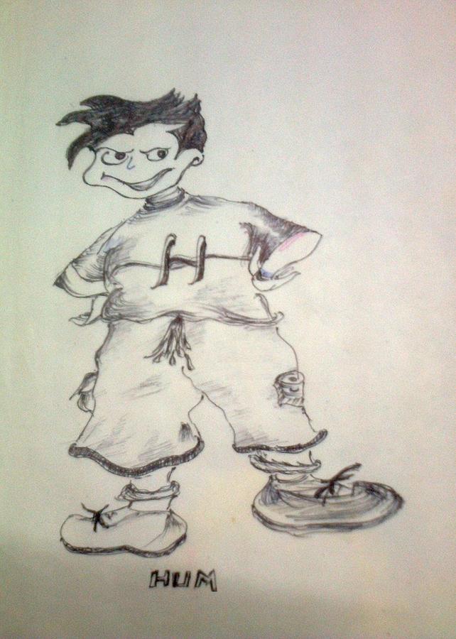 Naughty boy-- HUM Drawing by Sushanta Roy - Pixels
